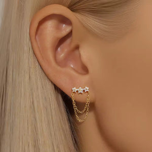 Single flower earring